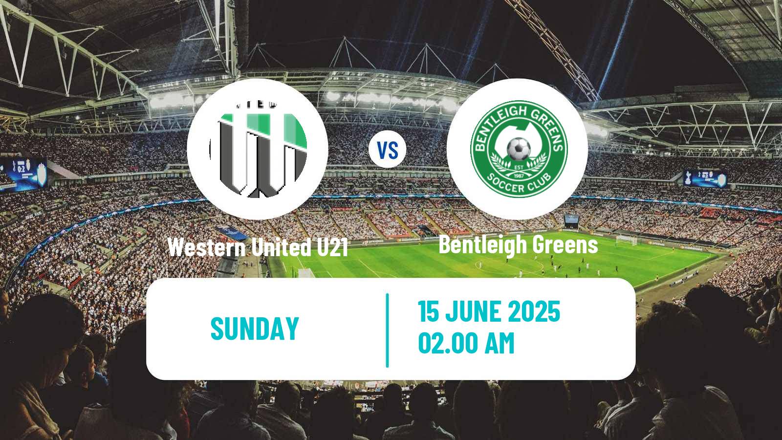 Soccer Australian Victoria Premier League Western United U21 - Bentleigh Greens
