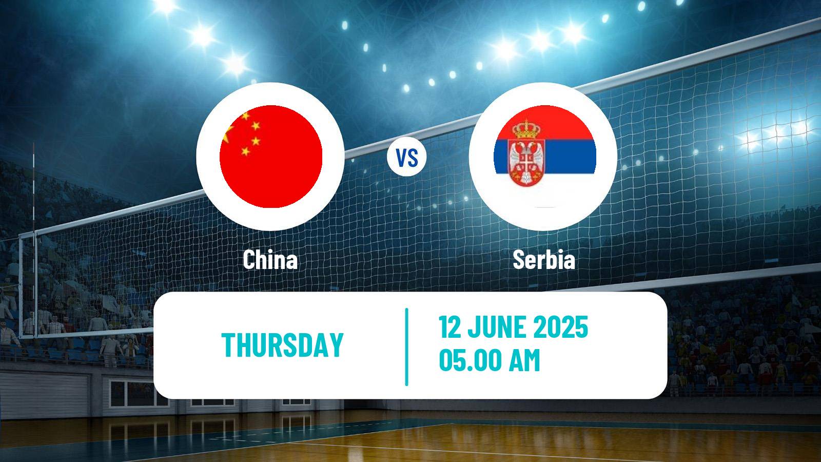 Volleyball Nations League Volleyball China - Serbia