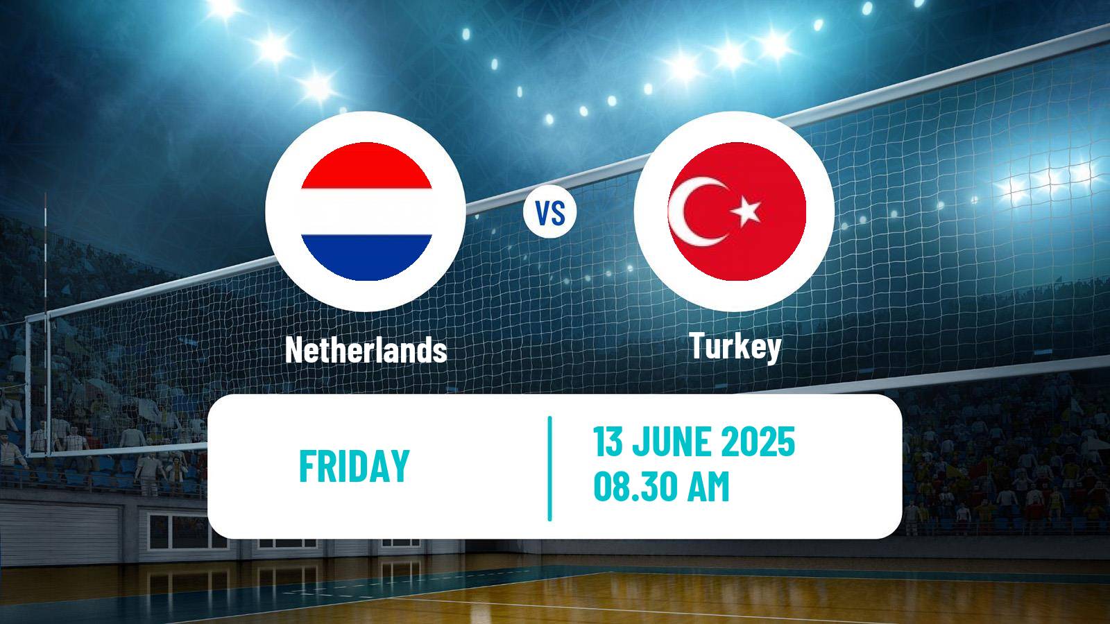 Volleyball Nations League Volleyball Netherlands - Turkey