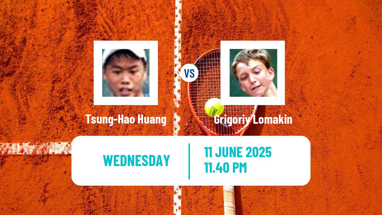 Tennis ITF M15 Luan 8 Men Tsung-Hao Huang - Grigoriy Lomakin