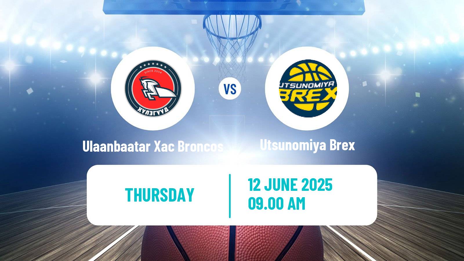 Basketball Asia Champions League Basketball Ulaanbaatar Xac Broncos - Utsunomiya Brex