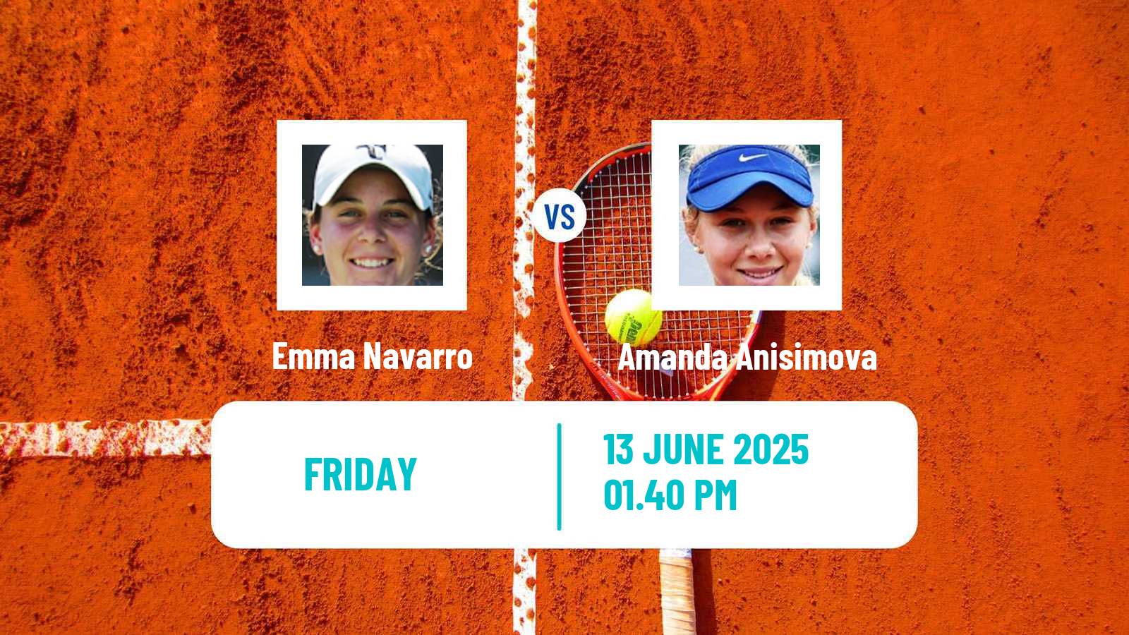Tennis WTA London Emma Navarro - Amanda Anisimova