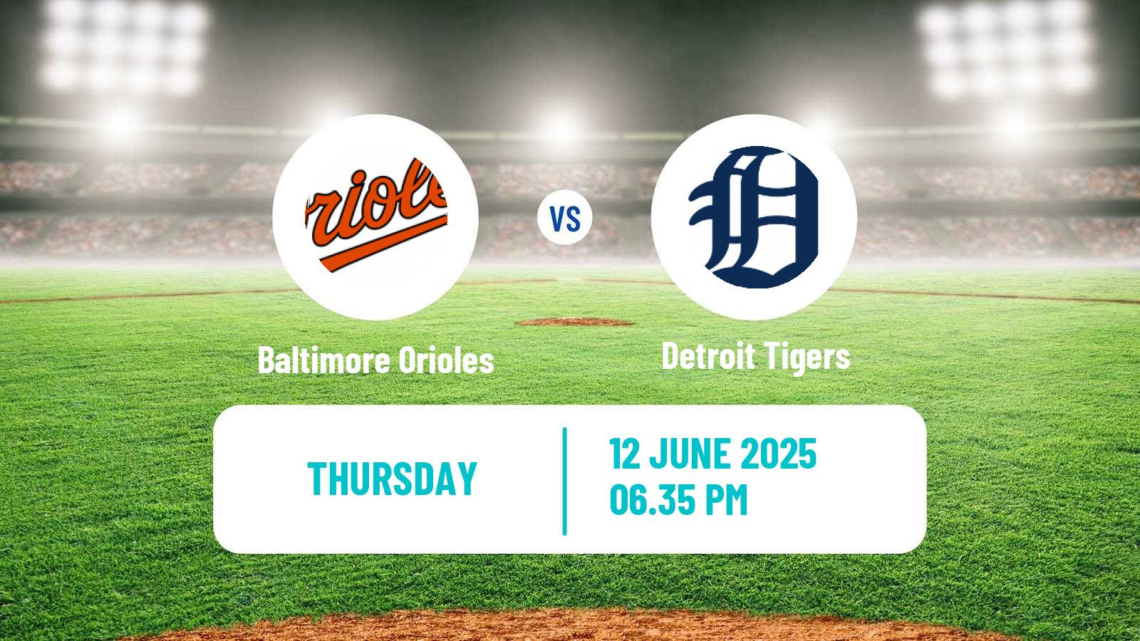 Baseball MLB Baltimore Orioles - Detroit Tigers