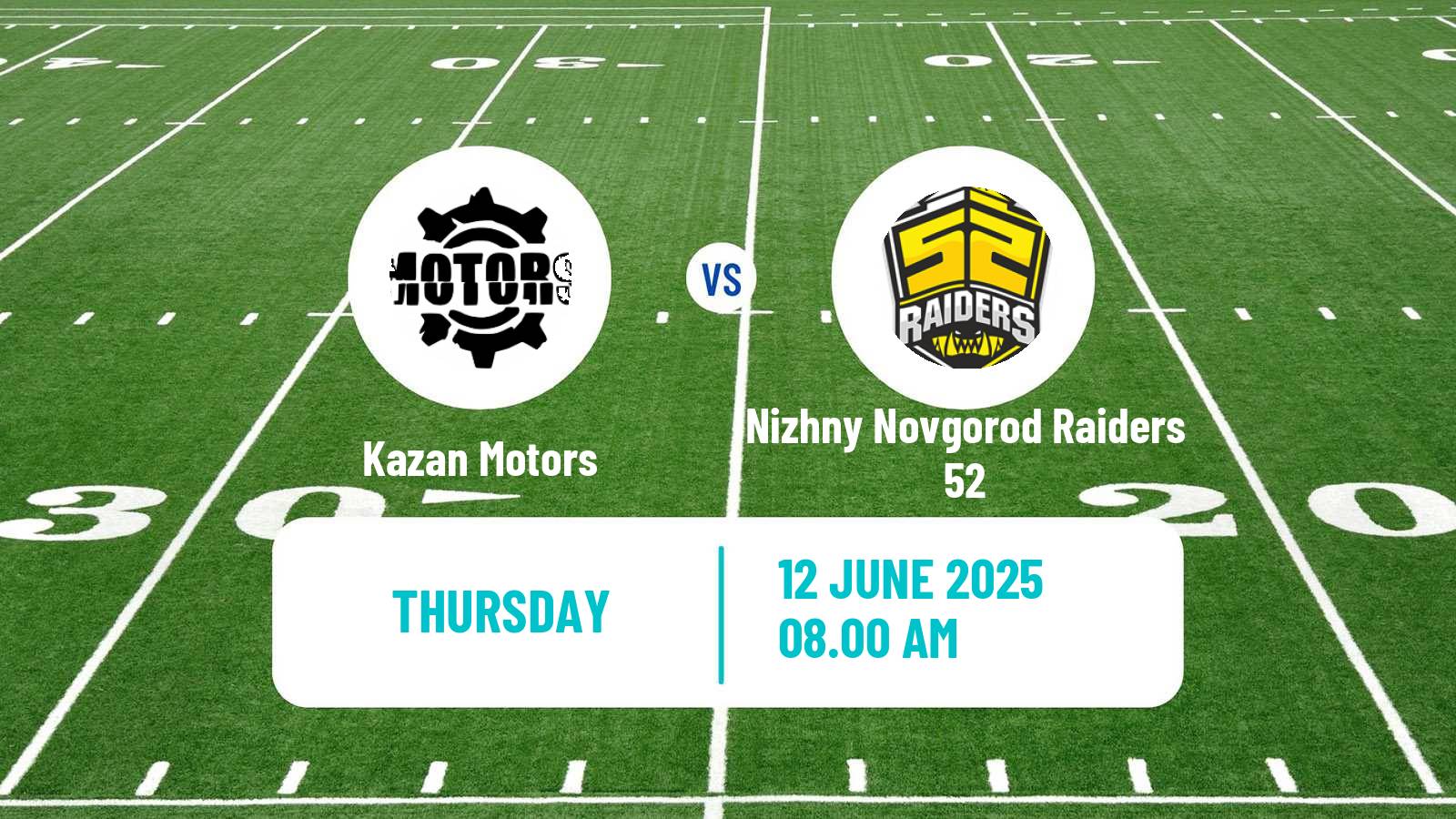 American football Russian Superleague American Football Kazan Motors - Nizhny Novgorod Raiders 52