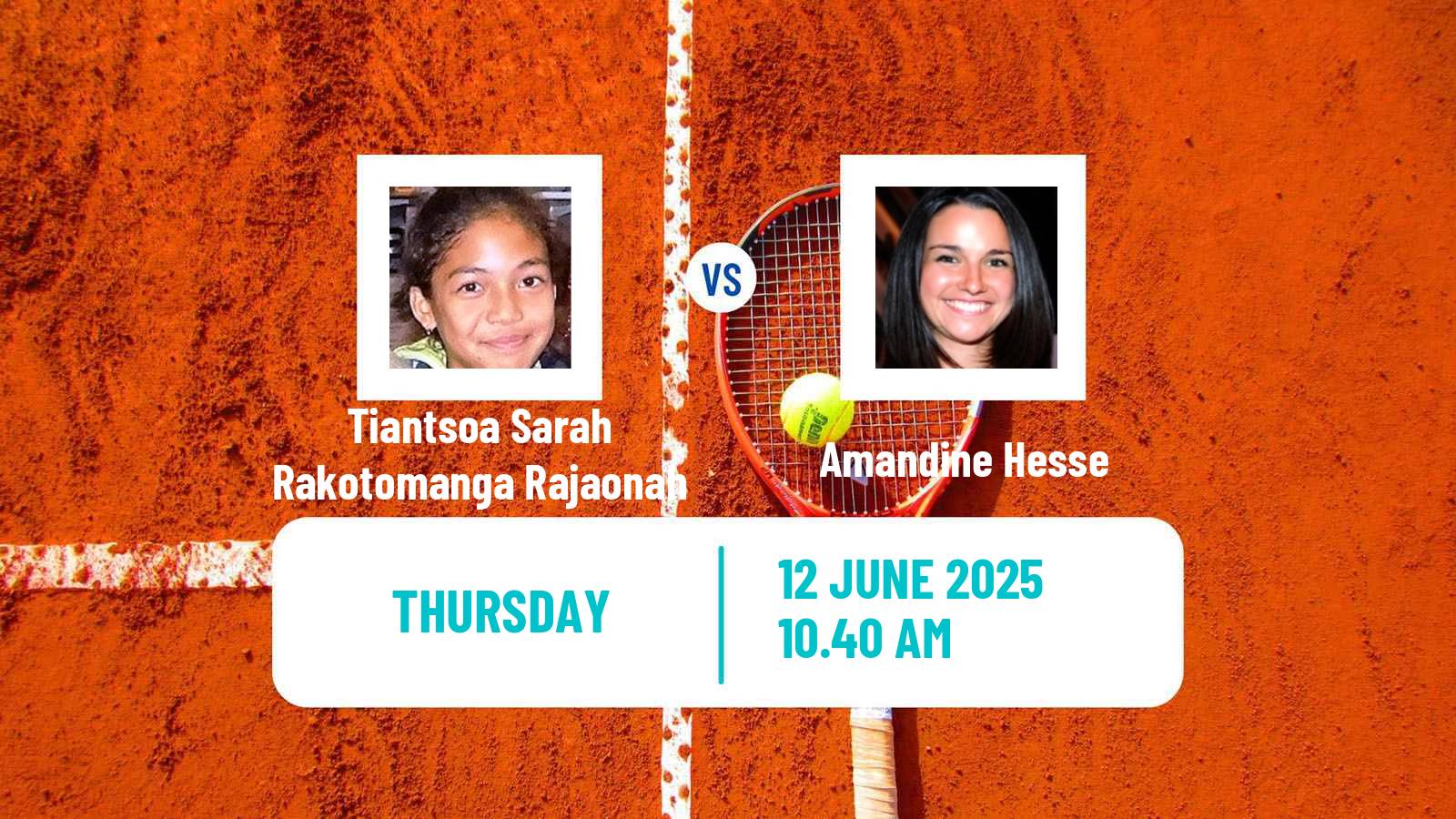 Tennis ITF W100 Biarritz Women Tiantsoa Sarah Rakotomanga Rajaonah - Amandine Hesse