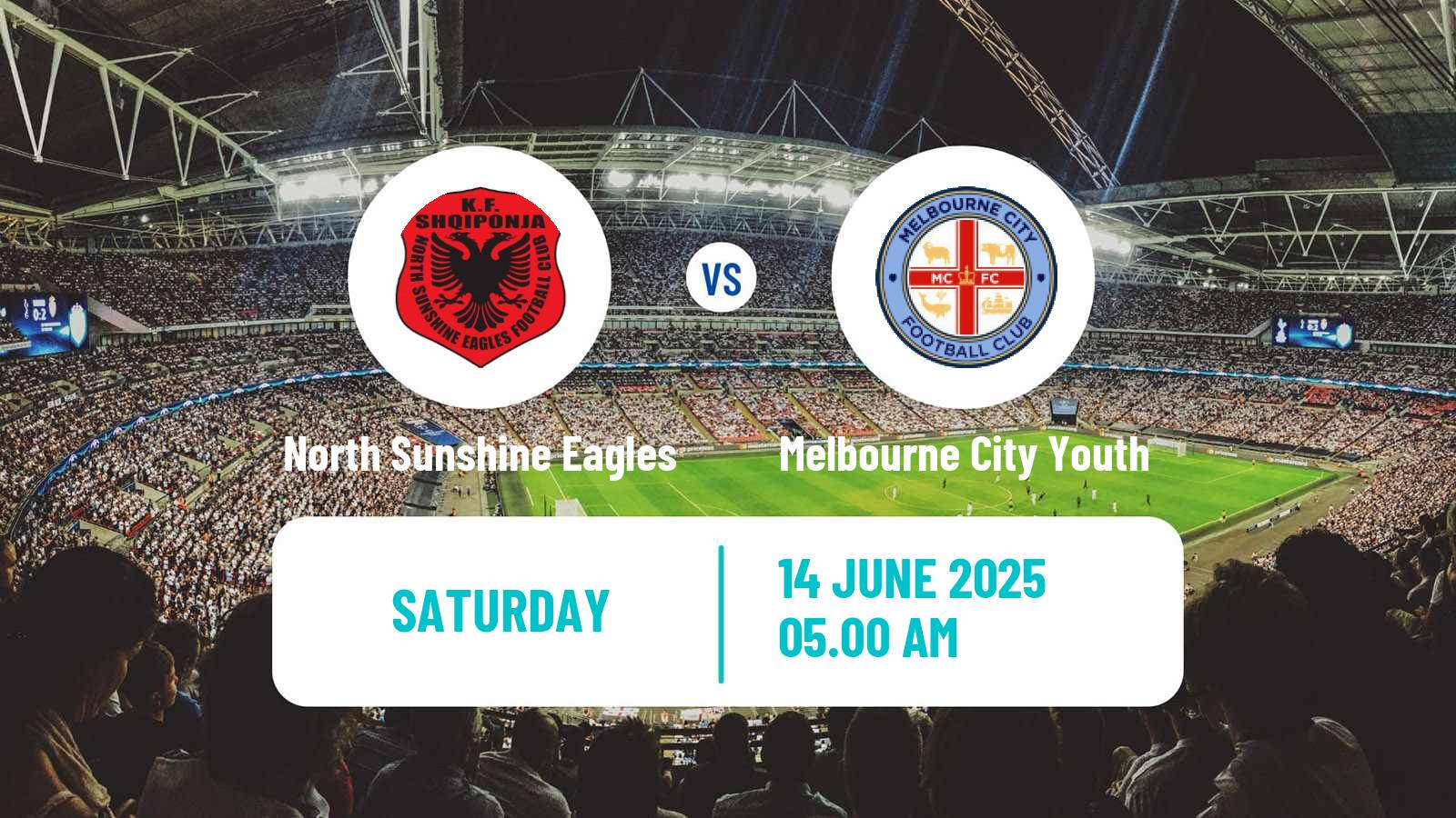 Soccer Australian Victoria Premier League North Sunshine Eagles - Melbourne City Youth