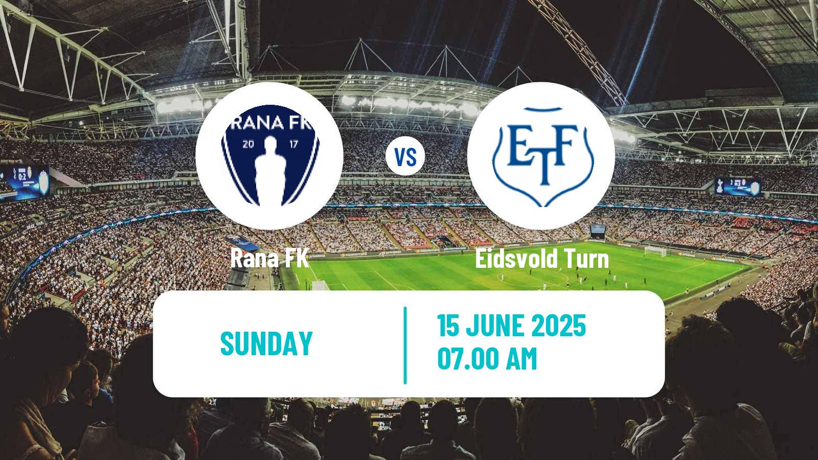 Soccer Norwegian Division 2 - Group 2 Rana - Eidsvold Turn