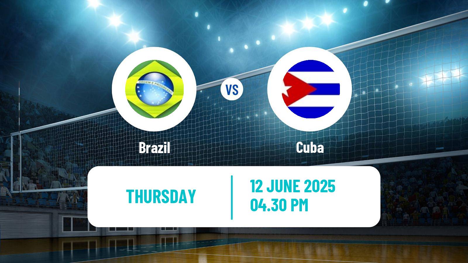Volleyball Nations League Volleyball Brazil - Cuba