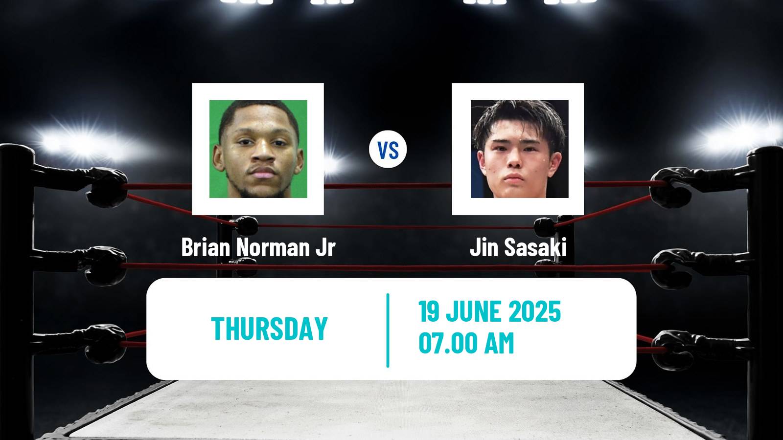 Boxing Welterweight WBO Title Men Brian Norman Jr - Jin Sasaki