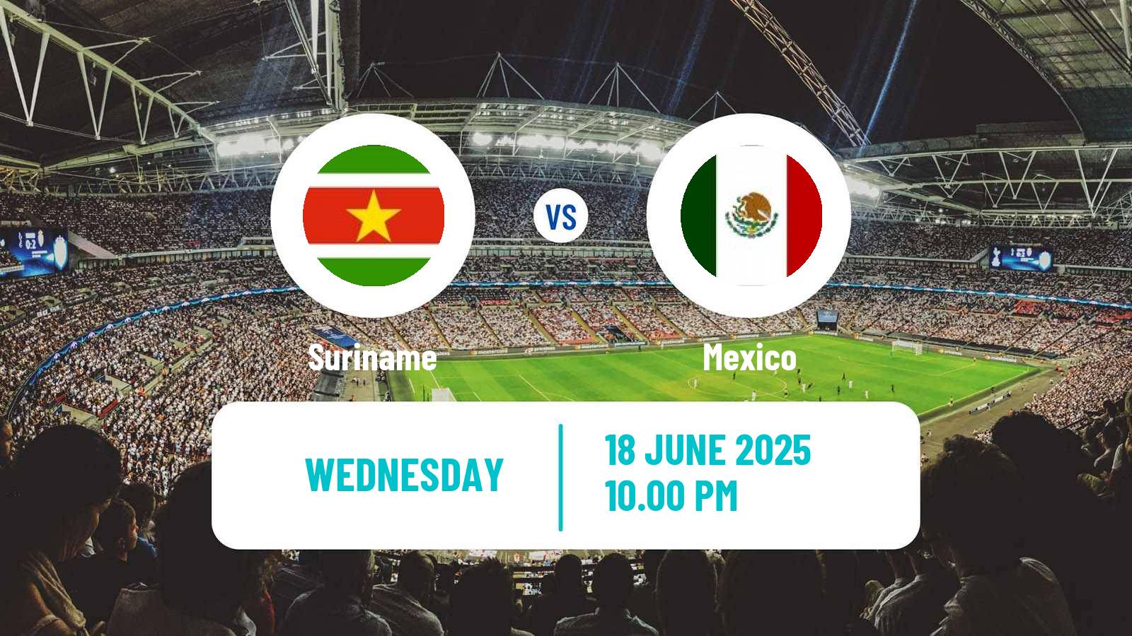 Soccer Gold Cup Suriname - Mexico