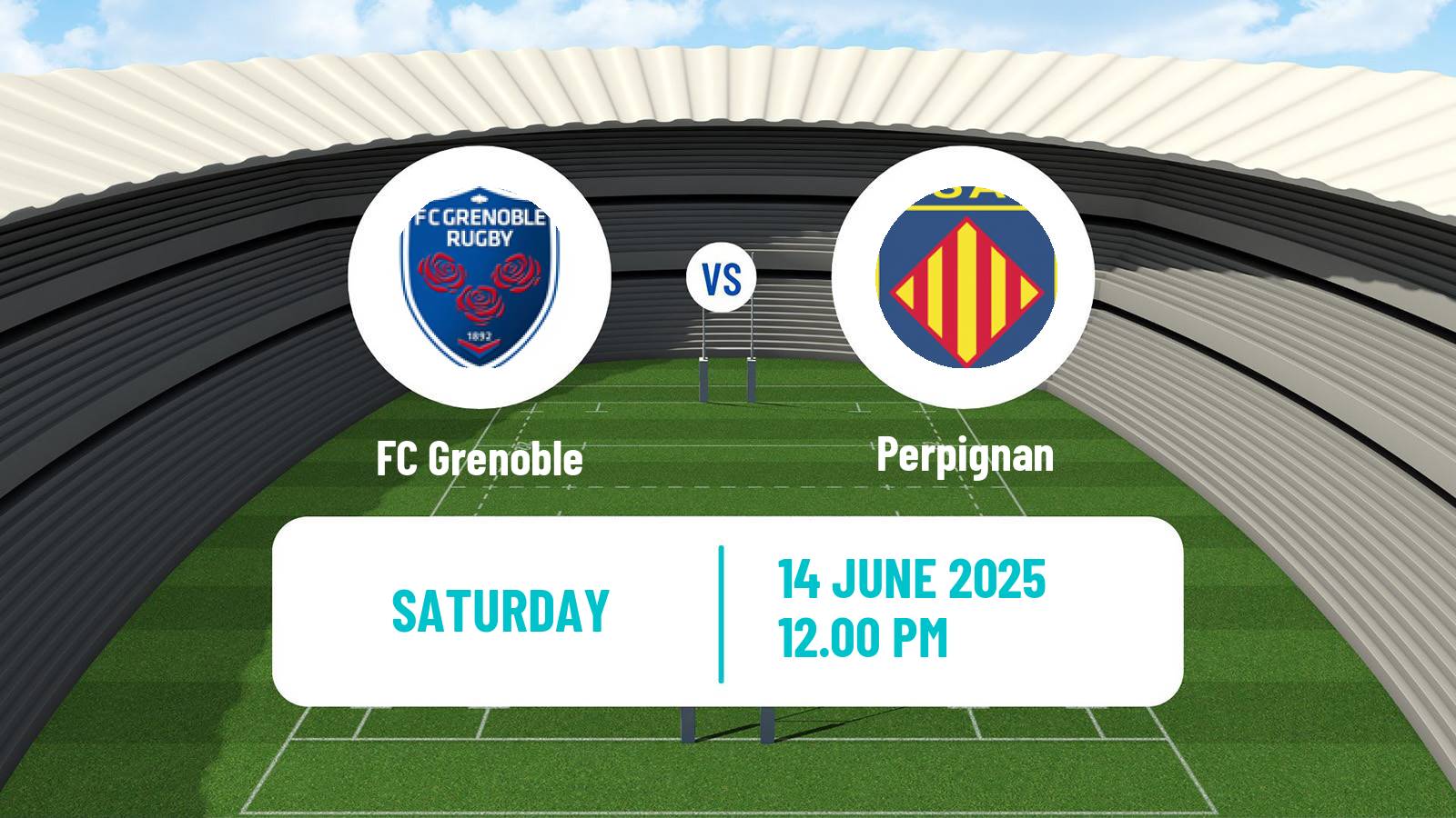 Rugby union French Top 14 FC Grenoble - Perpignan