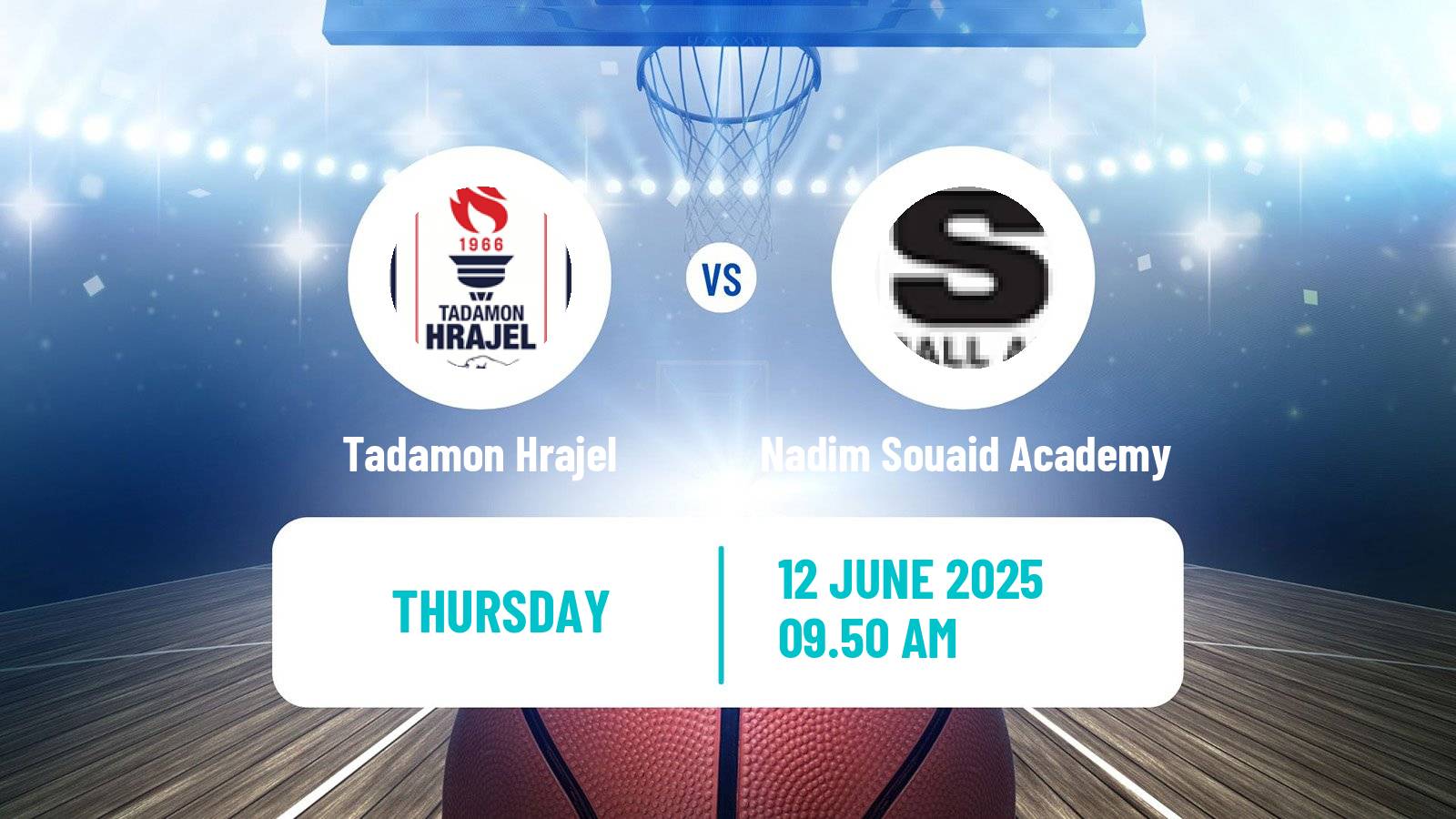 Basketball Lebanese Division 1 Basketball Tadamon Hrajel - Nadim Souaid Academy