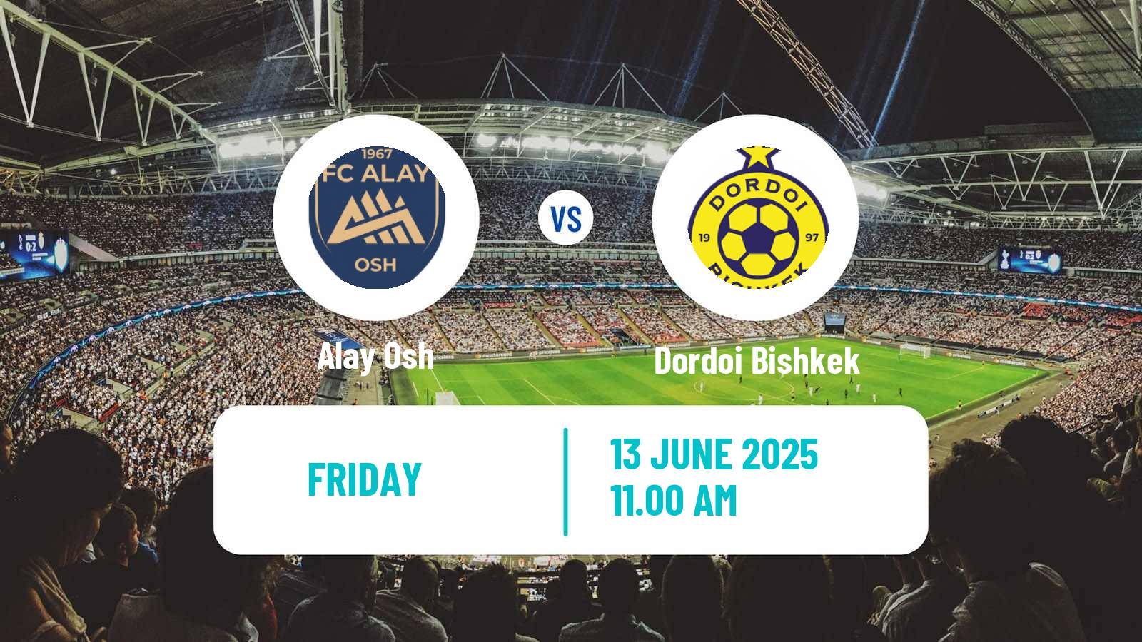 Soccer Kyrgyzstan Premier Liga Alay Osh - Dordoi Bishkek