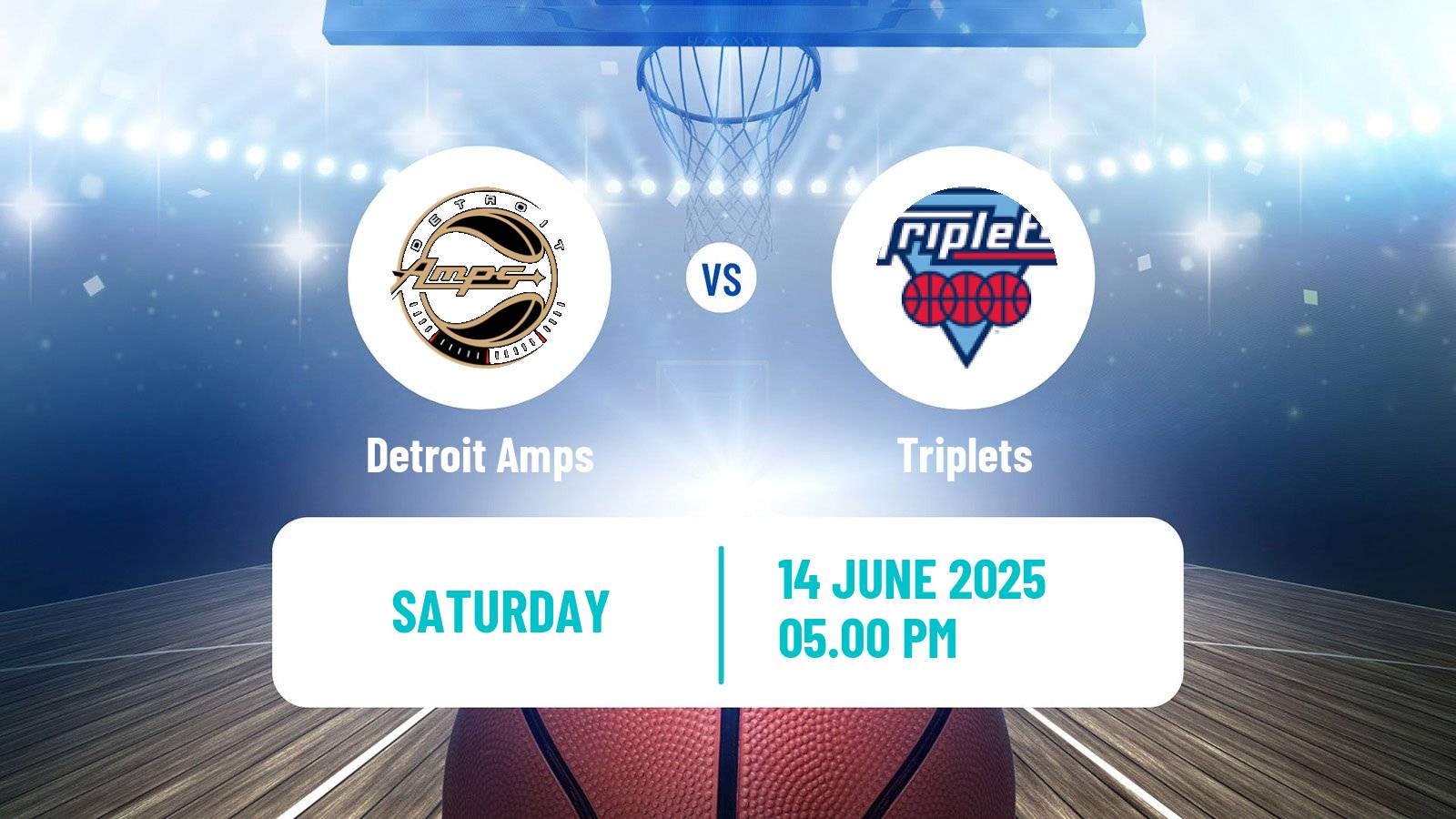 Basketball BIG3 3x3 Detroit Amps - Triplets