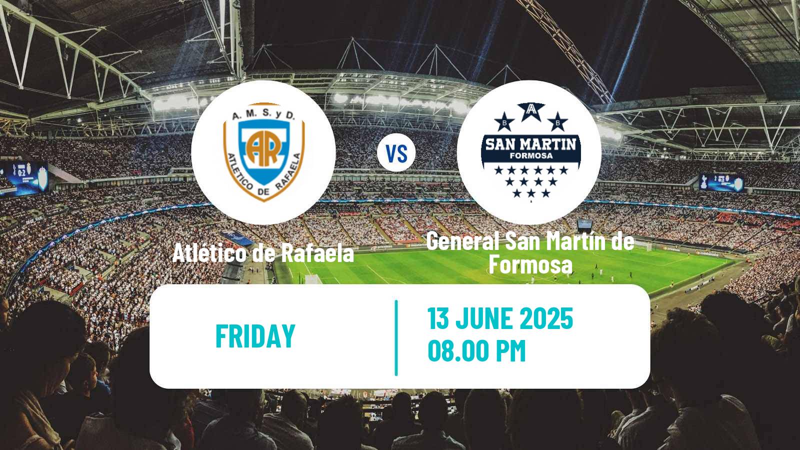 Soccer Argentinian Torneo Federal Atlético de Rafaela - General San Martín de Formosa