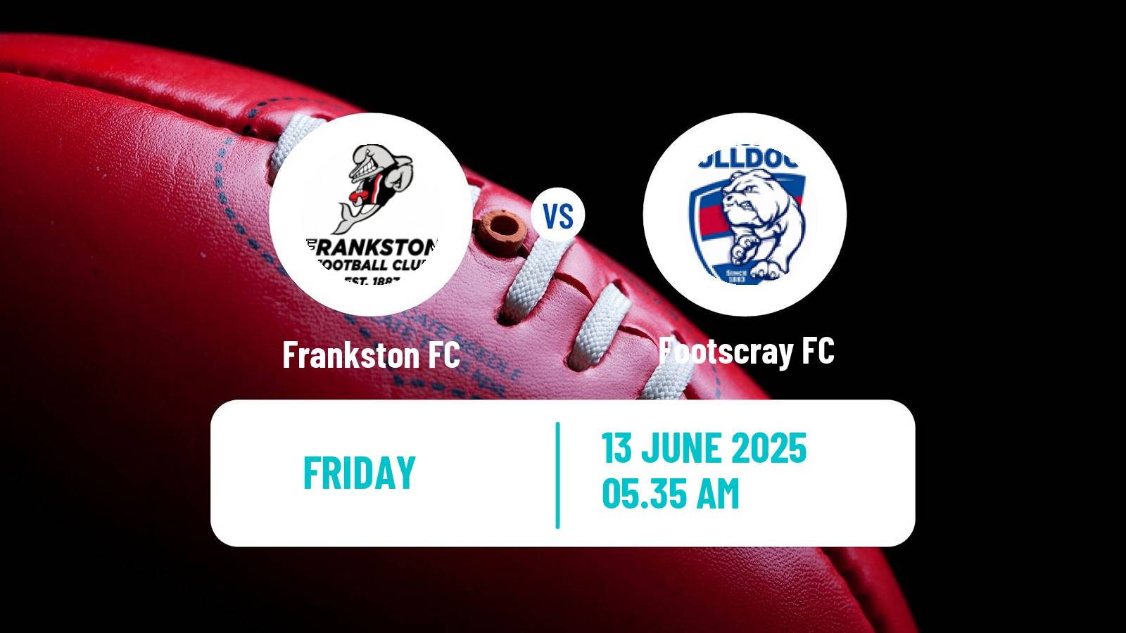 Aussie rules VFL Frankston - Footscray