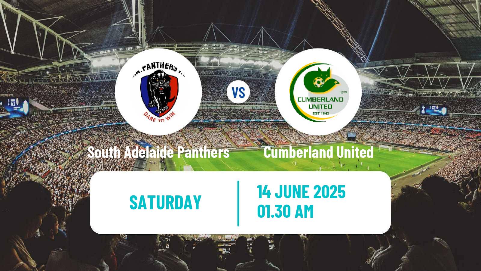 Soccer Australian SA State League South Adelaide Panthers - Cumberland United