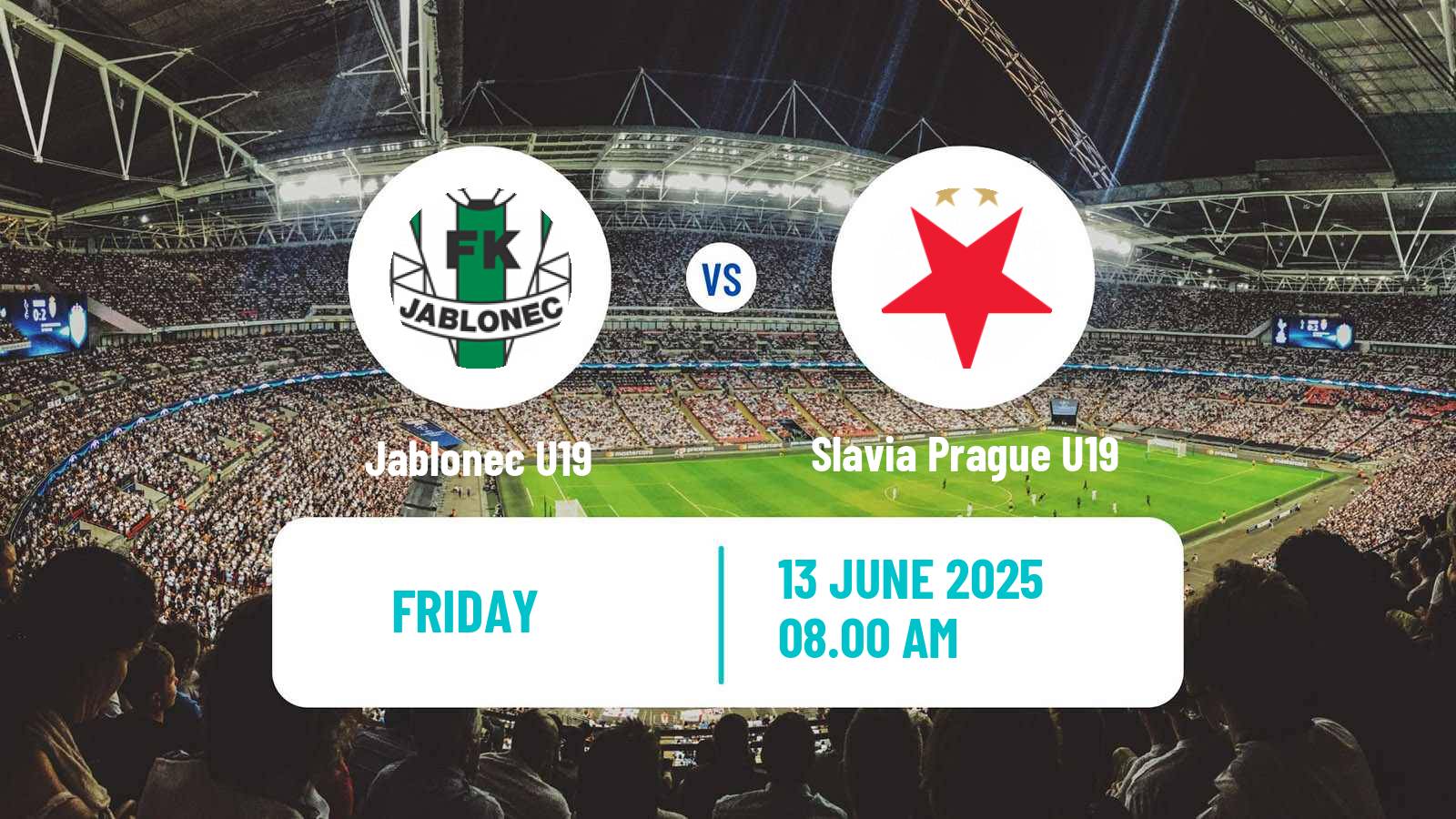 Soccer Czech U19 League Jablonec U19 - Slavia Prague U19