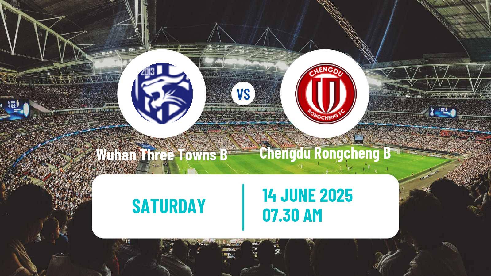 Soccer Chinese Yi League Wuhan Three Towns B - Chengdu Rongcheng B