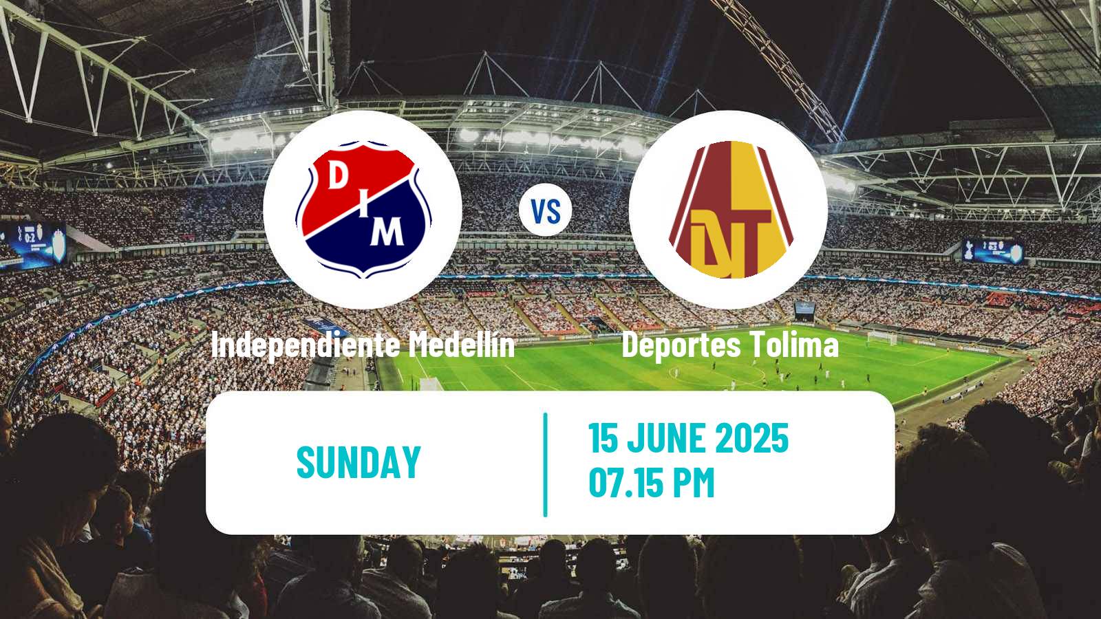 Football Colombian Primera A Independiente Medellín - Deportes Tolima