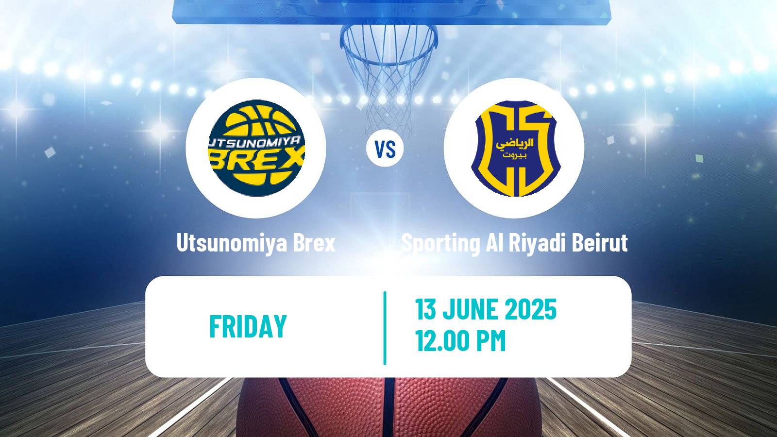 Basketball Asia Champions League Basketball Utsunomiya Brex - Sporting Al Riyadi Beirut