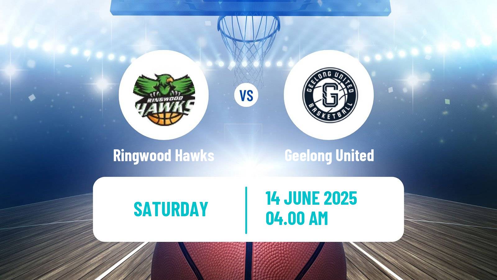 Basketball Australian NBL1 South Women Ringwood Hawks - Geelong United