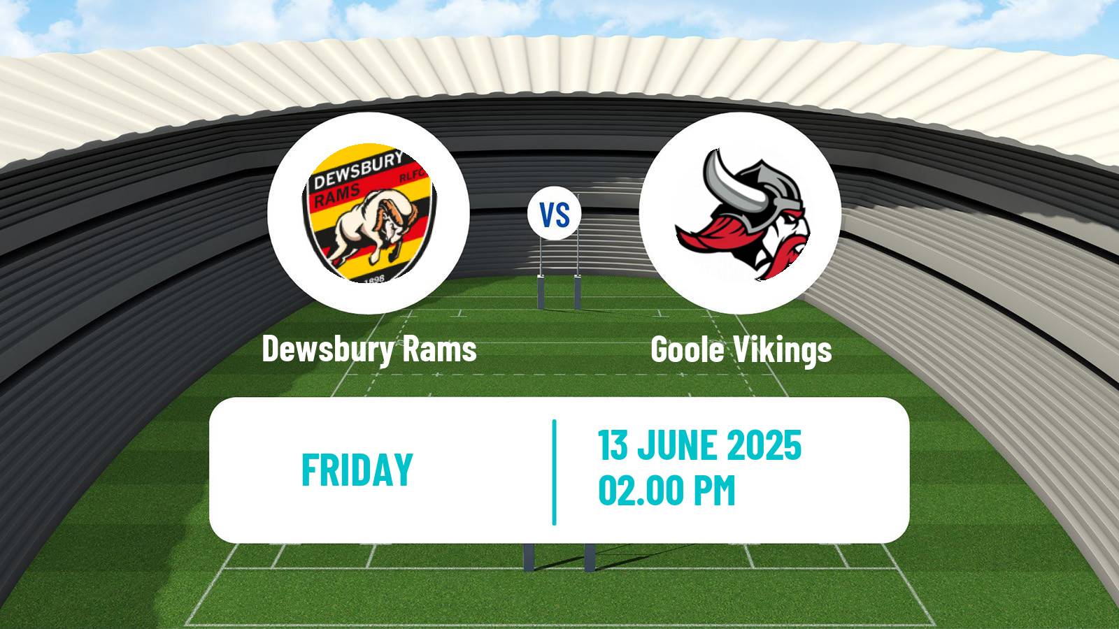 Rugby league English League 1 Rugby League Dewsbury Rams - Goole Vikings