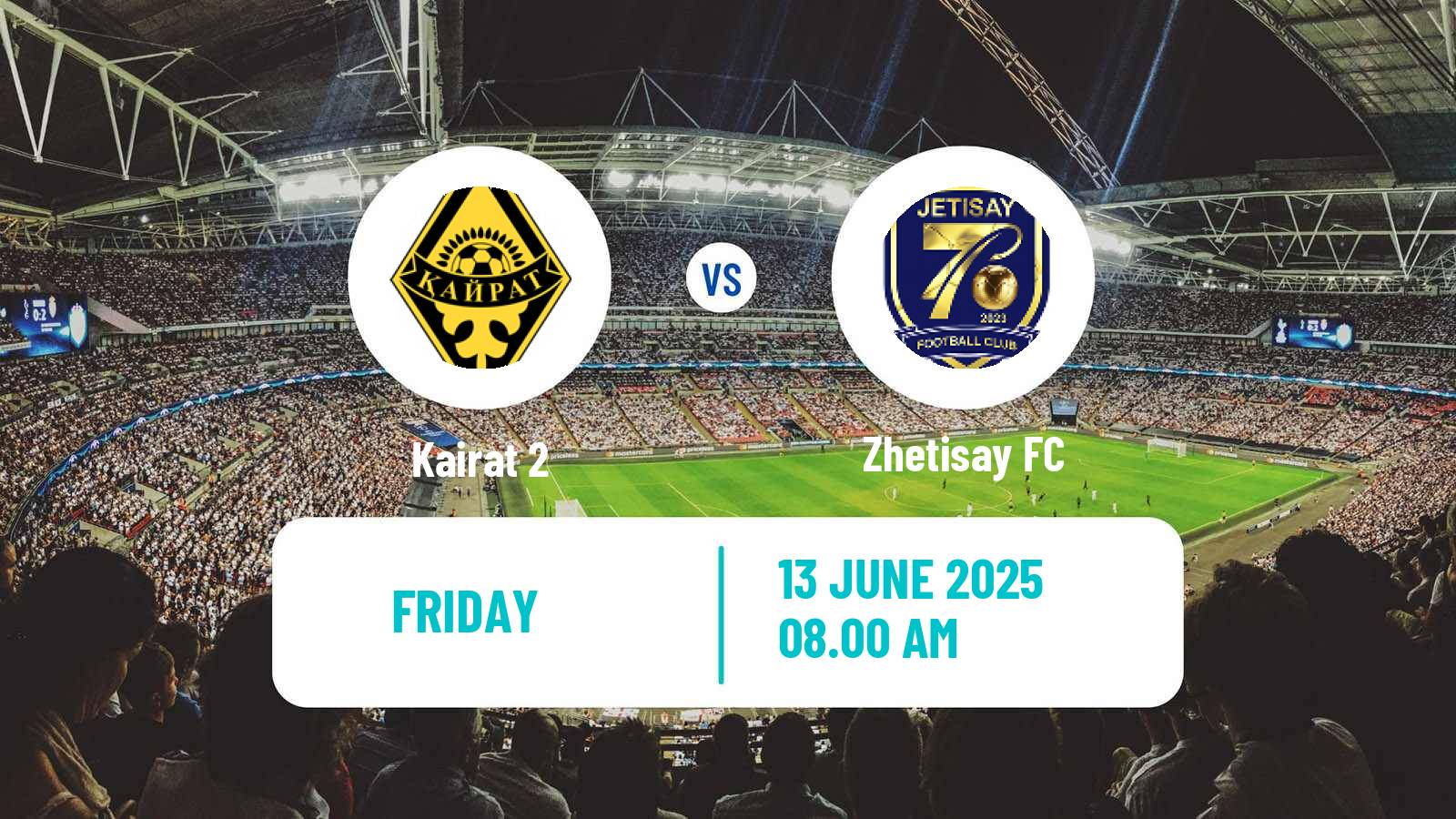 Soccer Kazakh First Division Kairat 2 - Zhetisay