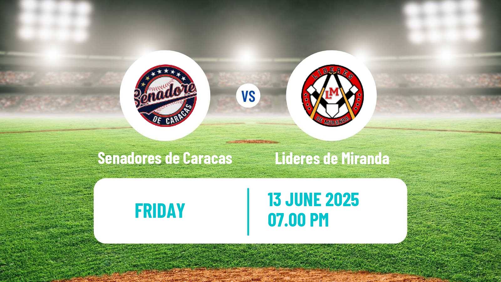 Baseball Venezuelan LMBP Senadores de Caracas - Lideres de Miranda