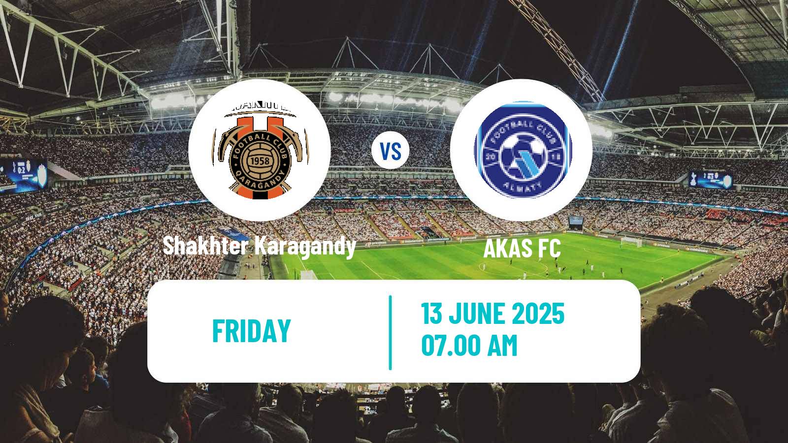 Soccer Kazakh First Division Shakhter Karagandy - AKAS