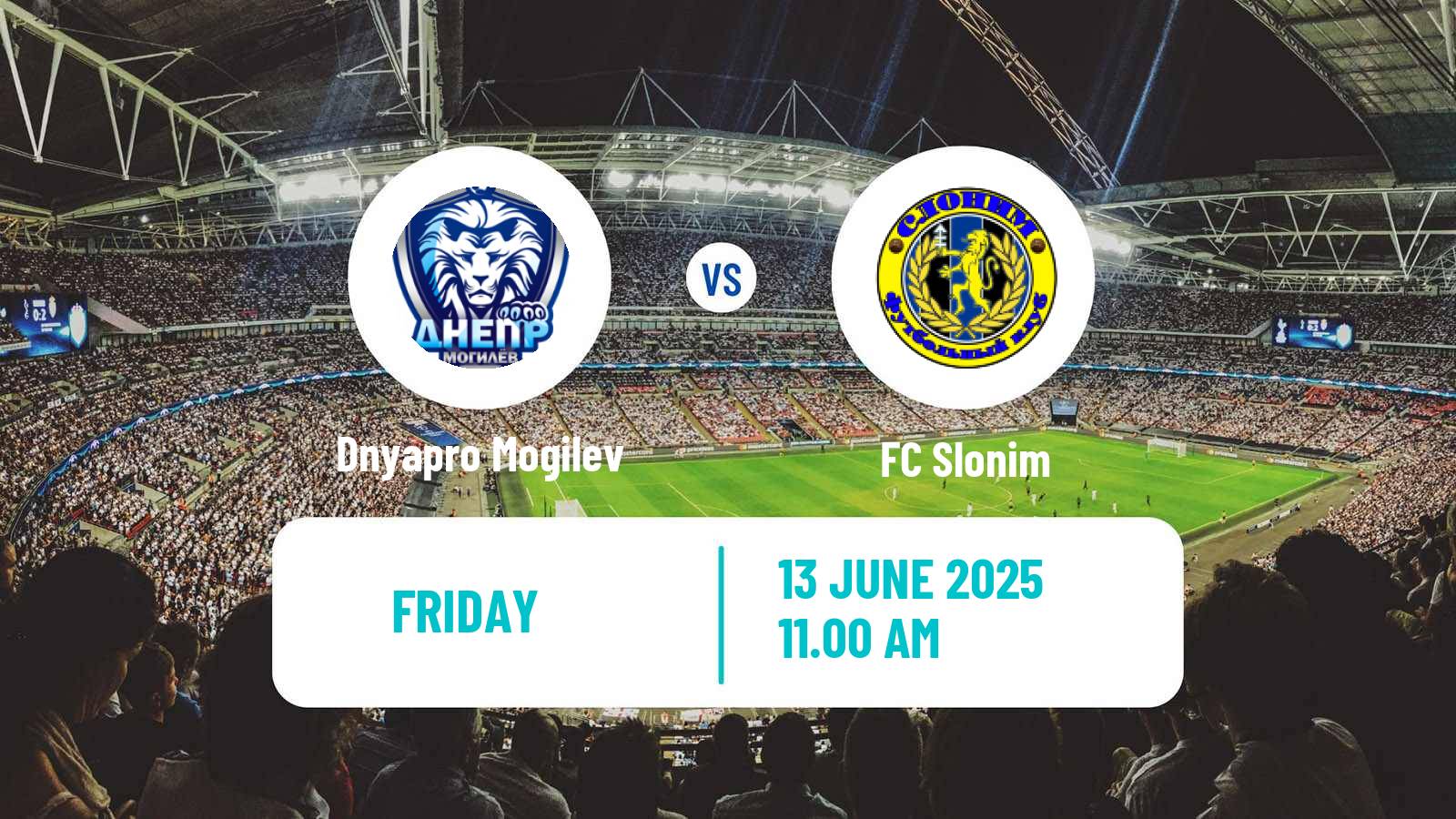 Soccer Belarusian Pershaya Liga Dnyapro Mogilev - Slonim