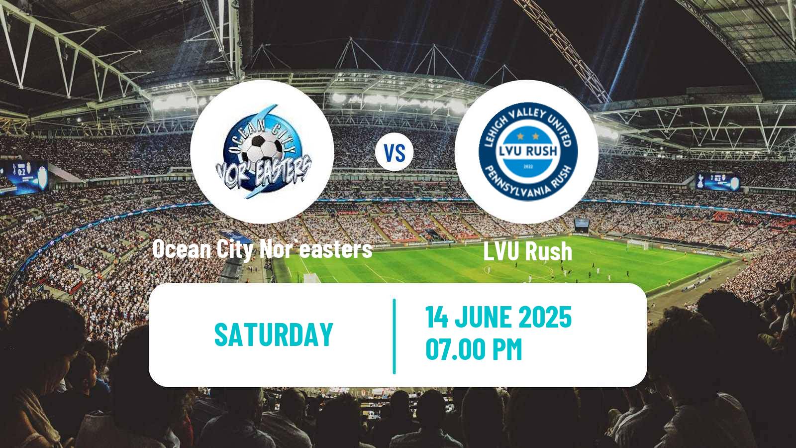 Soccer USL League Two Ocean City Nor`easters - LVU Rush