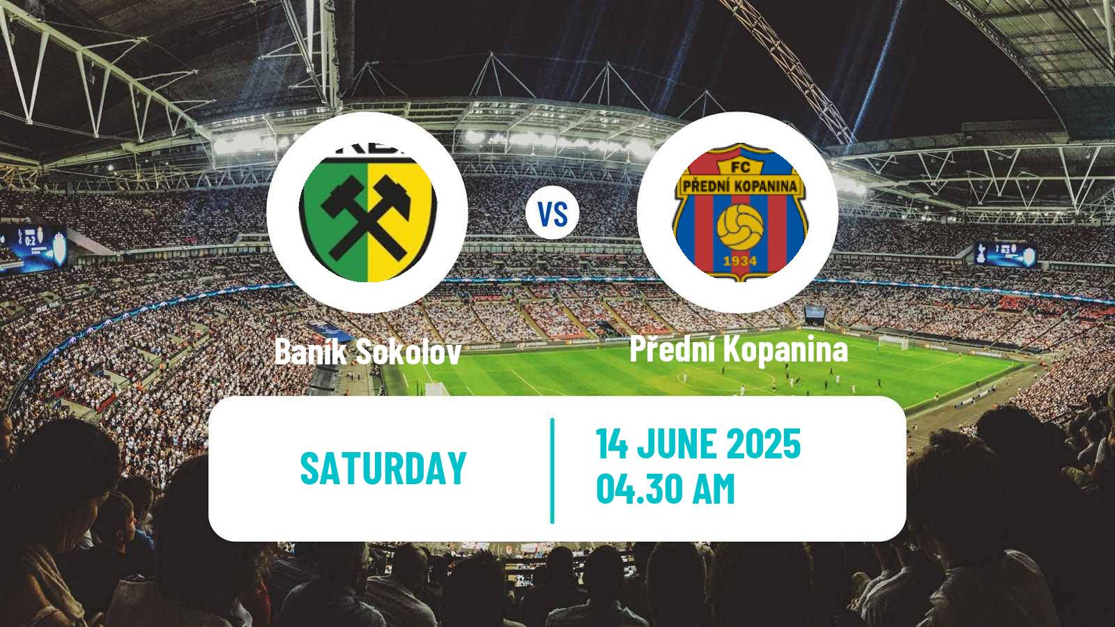 Soccer Czech Division B Baník Sokolov - Přední Kopanina