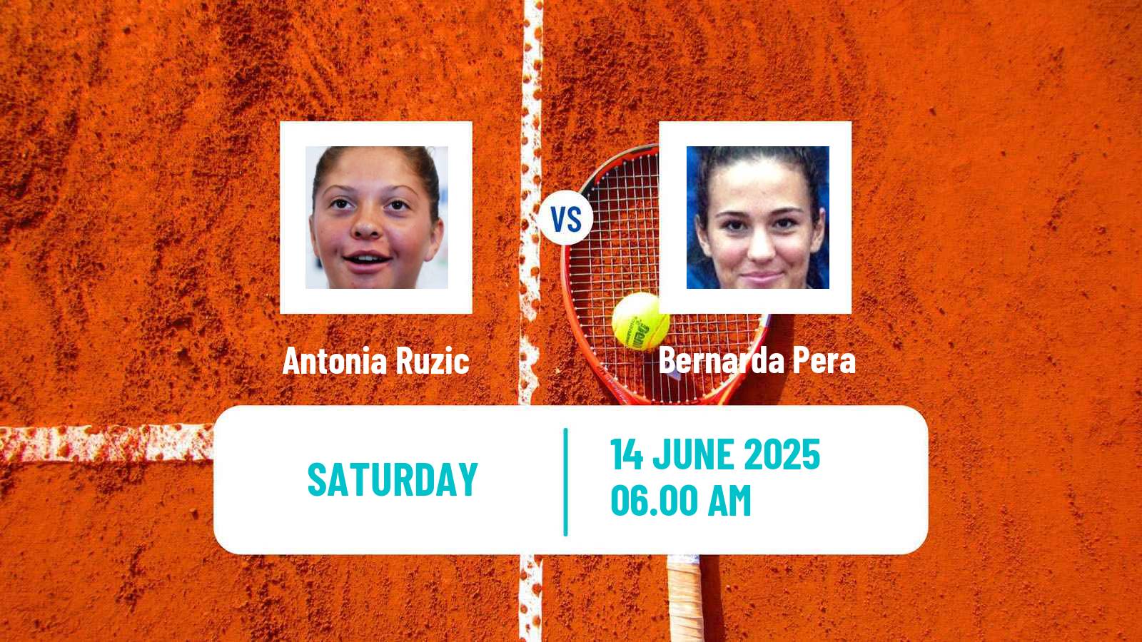 Tennis WTA Nottingham Antonia Ruzic - Bernarda Pera