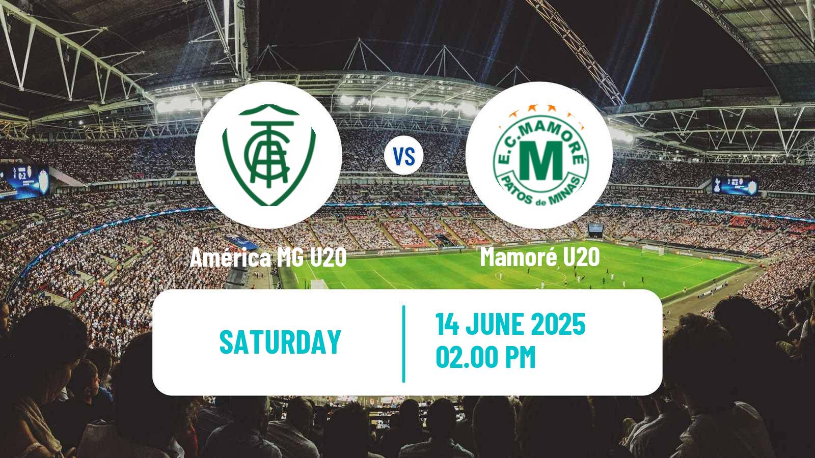 Soccer Brazilian Mineiro U20 América MG U20 - Mamoré U20