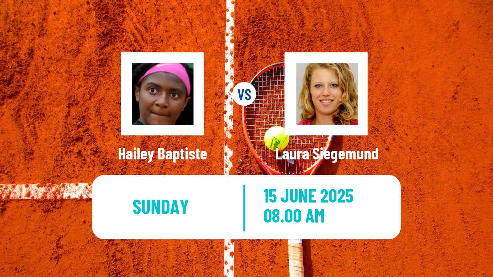 Tennis WTA Nottingham Hailey Baptiste - Laura Siegemund
