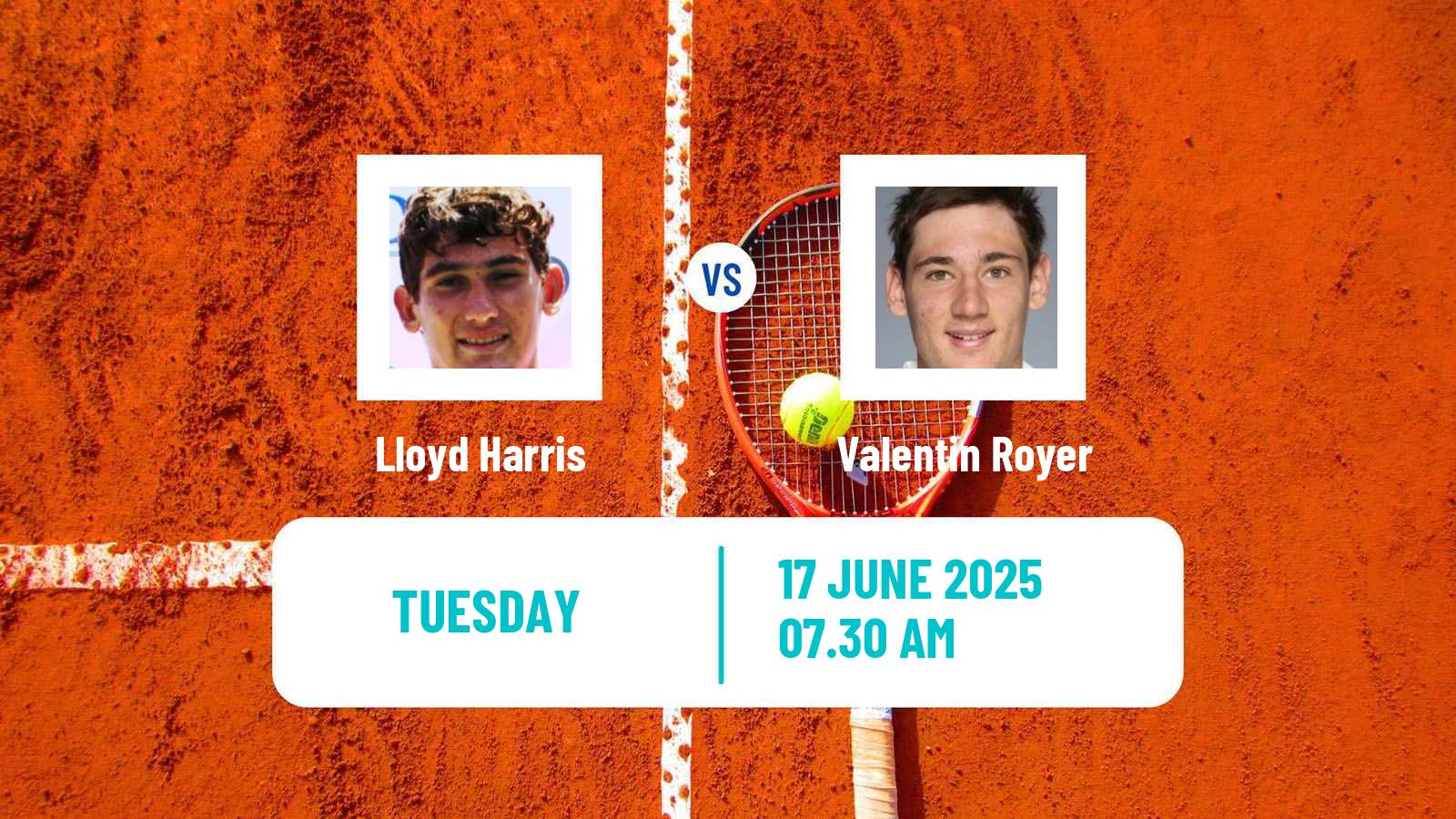 Tennis Nottingham Challenger Men Lloyd Harris - Valentin Royer