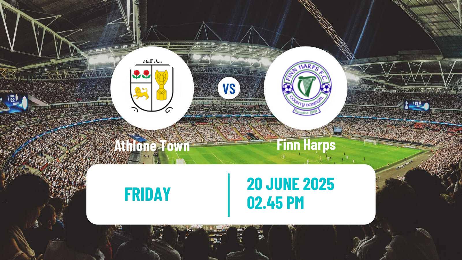 Soccer Irish Division 1 Athlone Town - Finn Harps