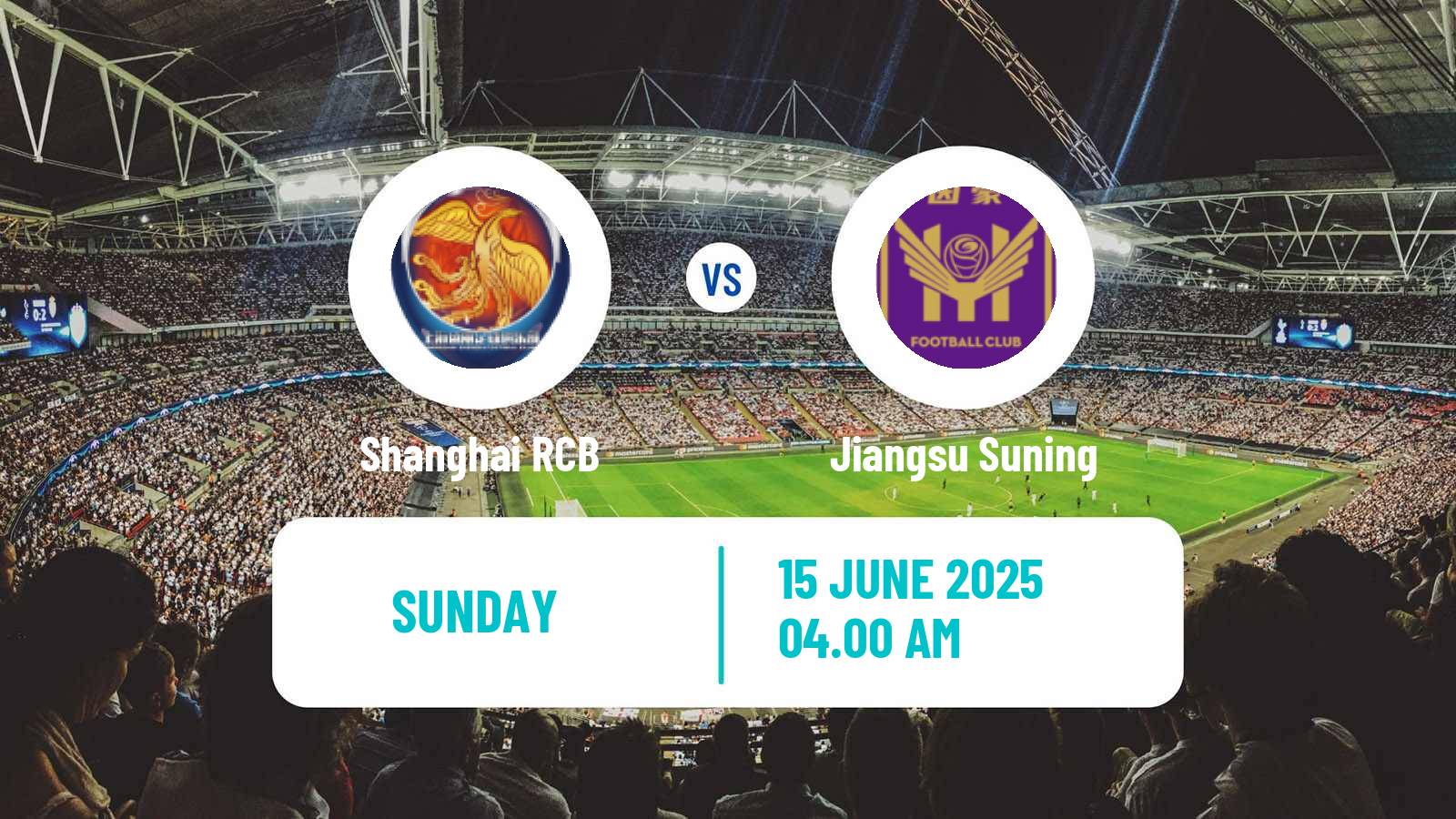 Football Chinese Super League Women Shanghai RCB - Jiangsu Suning