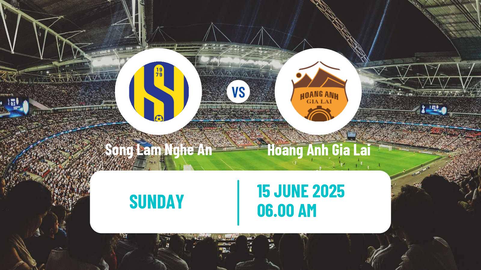 Soccer Vietnamese V League 1 Song Lam Nghe An - Hoang Anh Gia Lai
