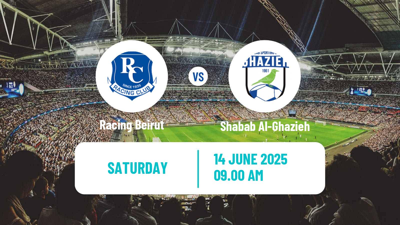 Soccer Lebanese Premier League Racing Beirut - Shabab Al-Ghazieh