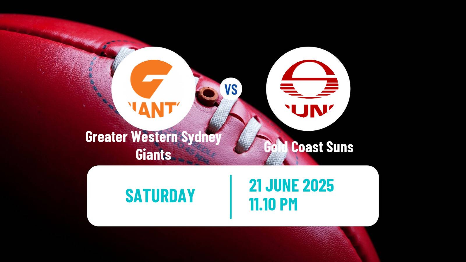 Aussie rules AFL Greater Western Sydney Giants - Gold Coast Suns