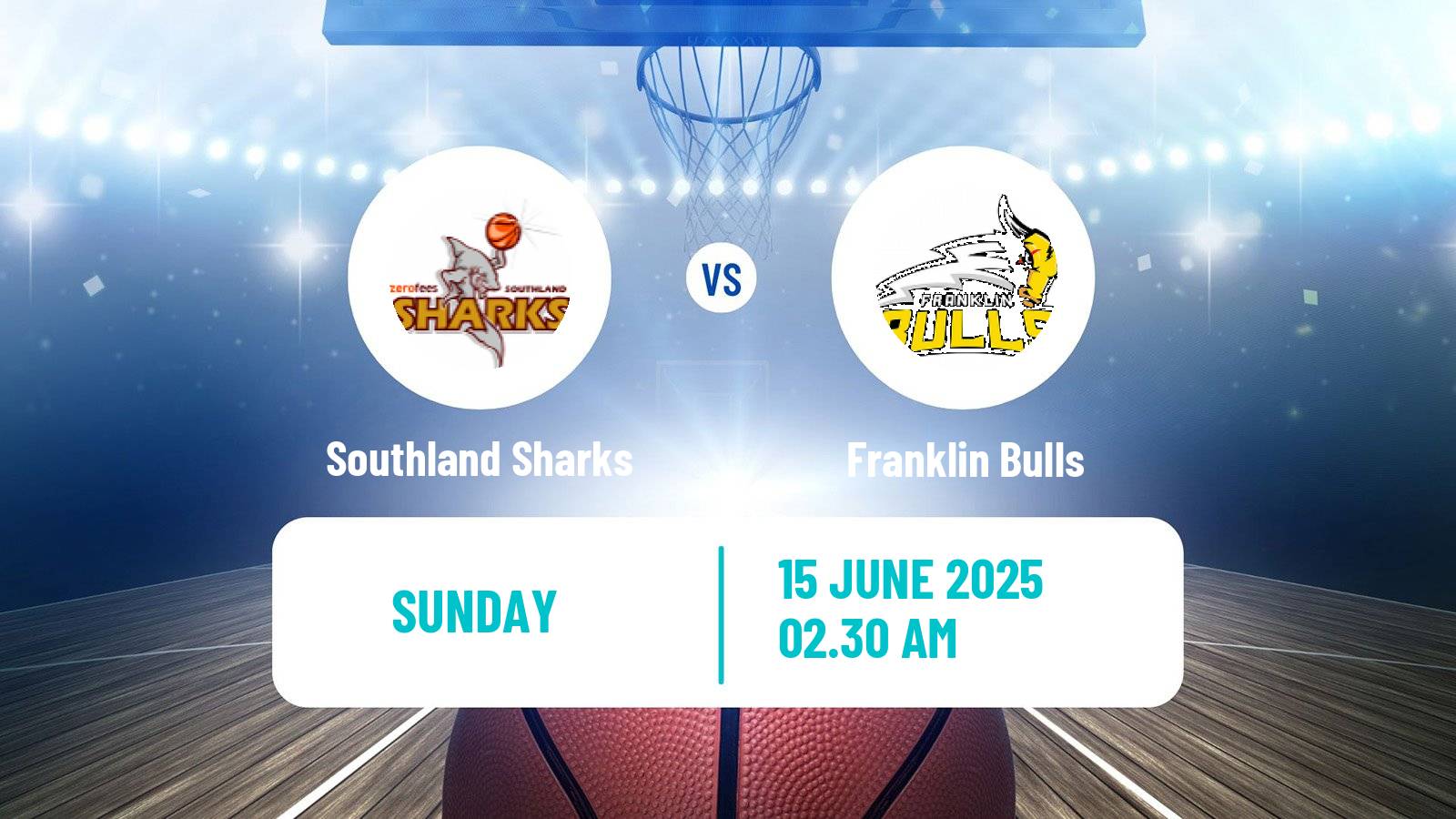 Basketball New Zealand NBL Southland Sharks - Franklin Bulls
