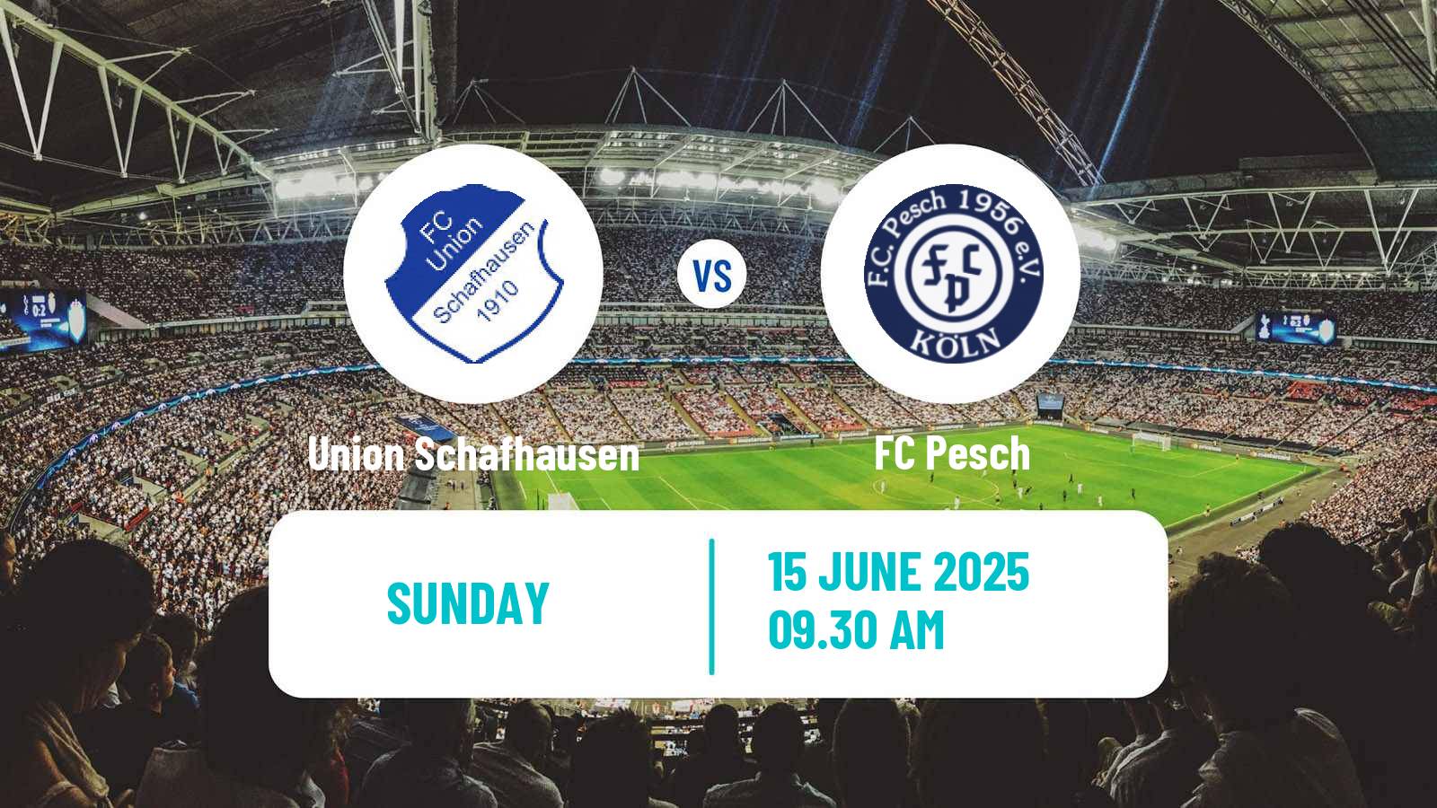 Soccer German Oberliga Mittelrhein Union Schafhausen - Pesch