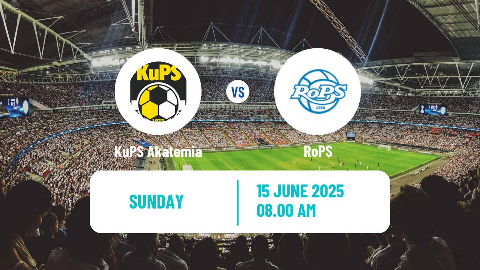 Soccer Finnish Ykkonen KuPS Akatemia - RoPS