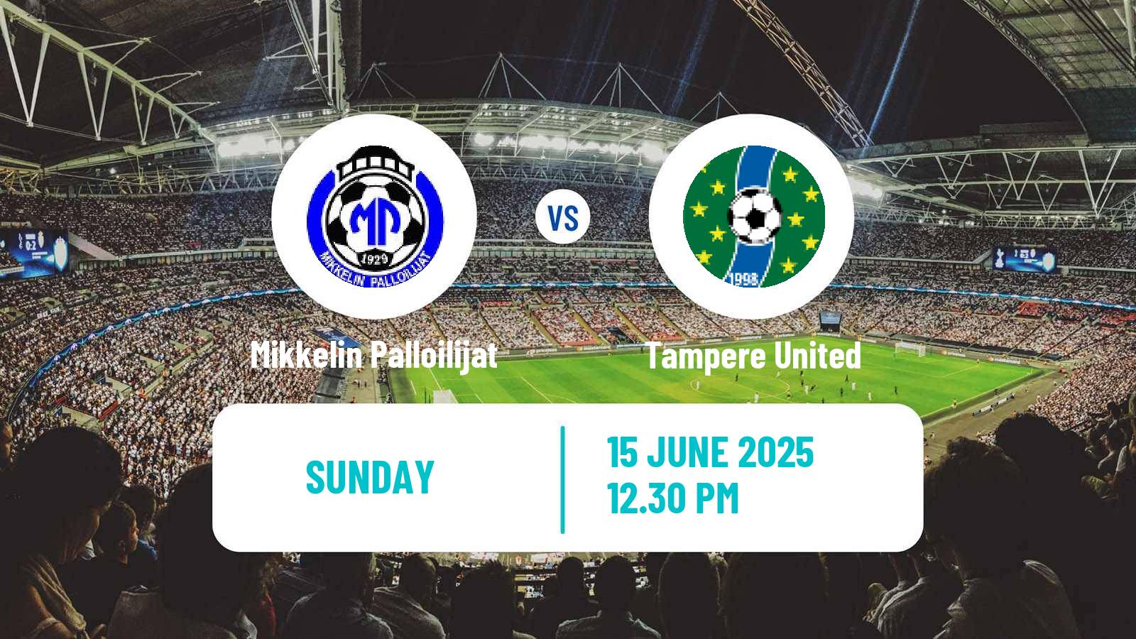 Football Finnish Ykkonen Mikkelin Palloilijat - Tampere United