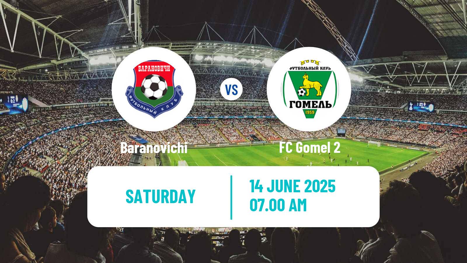 Soccer Belarusian Pershaya Liga Baranovichi - Gomel 2