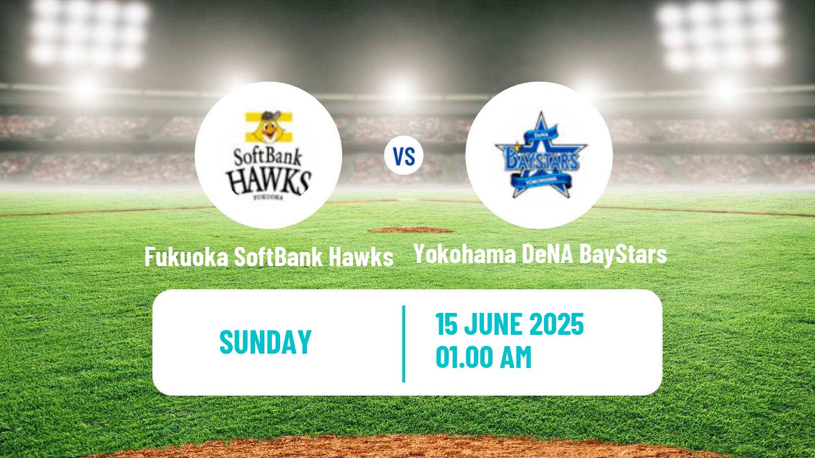 Baseball NPB Fukuoka SoftBank Hawks - Yokohama DeNA BayStars