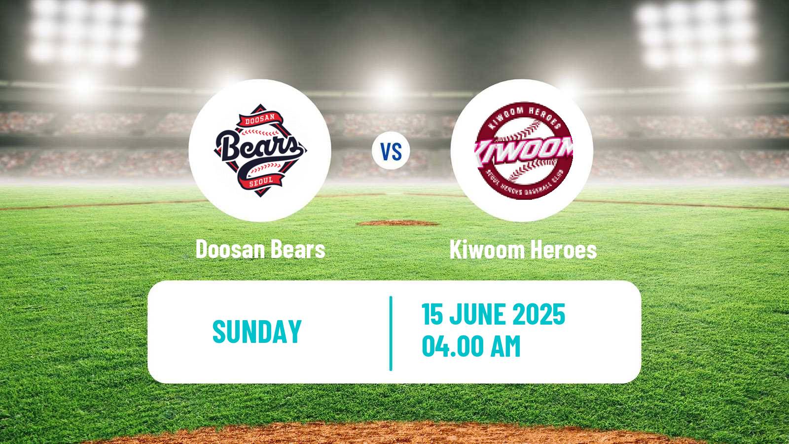 Baseball KBO Doosan Bears - Kiwoom Heroes