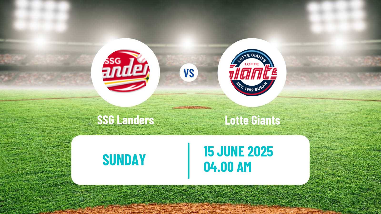 Baseball KBO SSG Landers - Lotte Giants